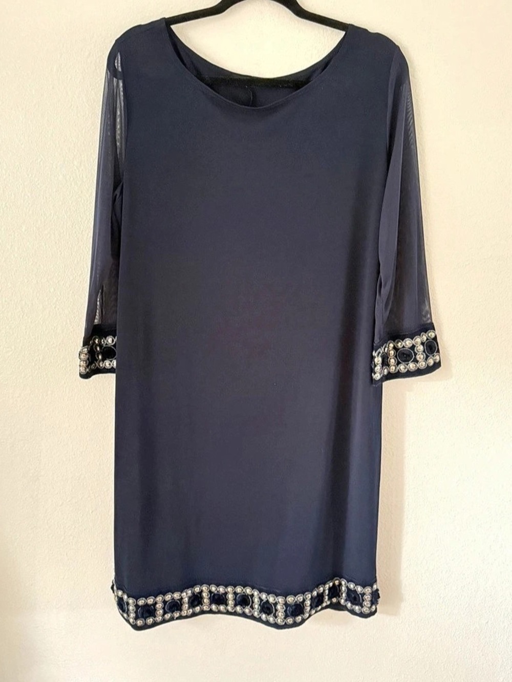 Tiana B. Embellished Mini Dress in Black Like New